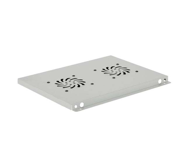 Panel wentylacyjny do szaf RACK 19" dachowy, 2 wentylatory Euro-Box