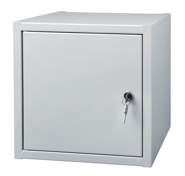 Szafa RACK 10" wisząca 6U 300 mm drzwi pełne RAL7035 szara Euro-Box