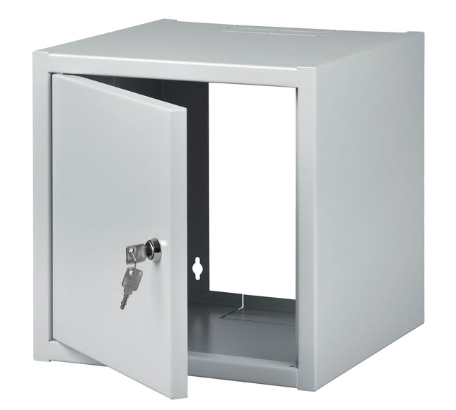 Szafa RACK 10" wisząca 6U 300 mm drzwi pełne RAL7035 szara Euro-Box