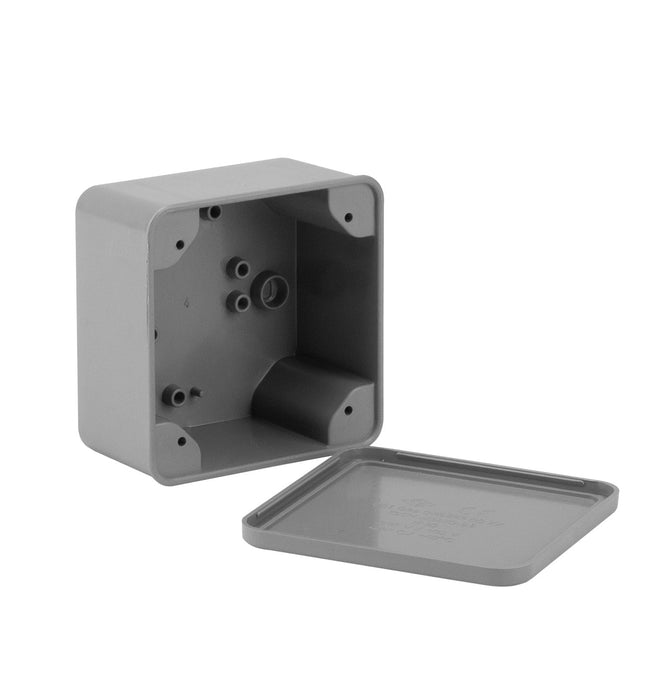 Puszka elektryczna montażowa natynkowa hermetyczna 85x85x48 bez przyłączeń Euro-Box
