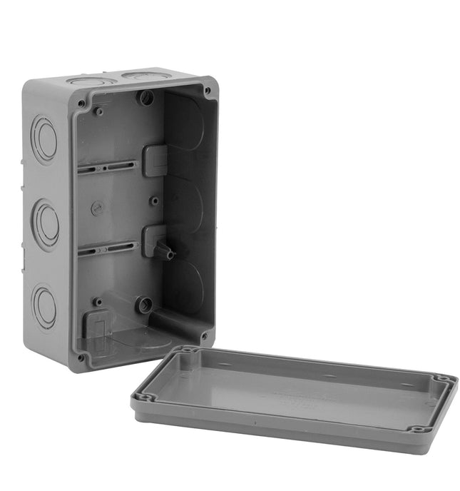 Puszka elektryczna montażowa natynkowa hermetyczna 110x180x77 10 przyłączeń Euro-Box