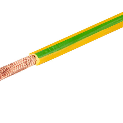 Przewód LGY 1x4mm żółto-zielony 100m