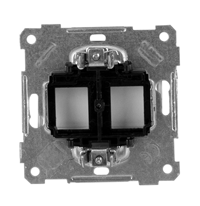 Gniazdo zaślepka na dwa gniazda RJ45 CANDELA Euro-Box