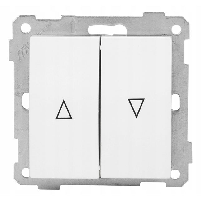 Wyłącznik podwójny żaluzjowy bez ramki CANDELA