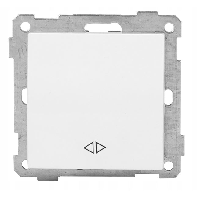 Wyłącznik pojedynczy schodowy krzyżowy bez ramki CANDELA