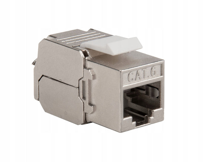 Gniazdo keyston RJ45 KAT.6 STP beznarzędziowy Euro-Box
