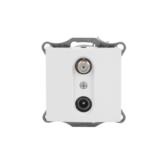 Gniazdo TV-SAT przelotowe bez ramki CANDELA